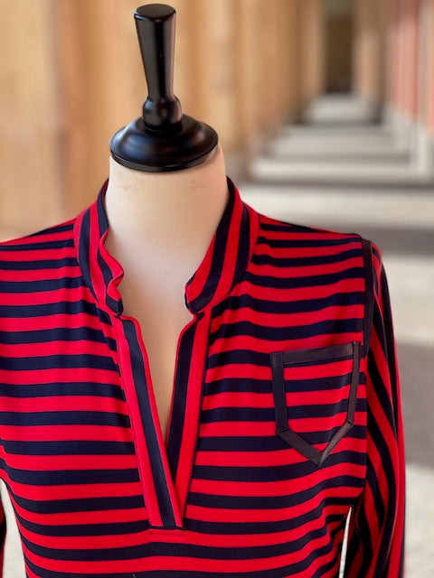 Kleid AHOI red/blue