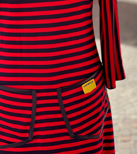 Kleid AHOI red/blue